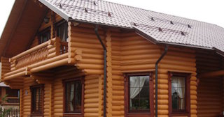 Строительство дома из оцилиндрованного бревна в Видном - от 134550 рублей